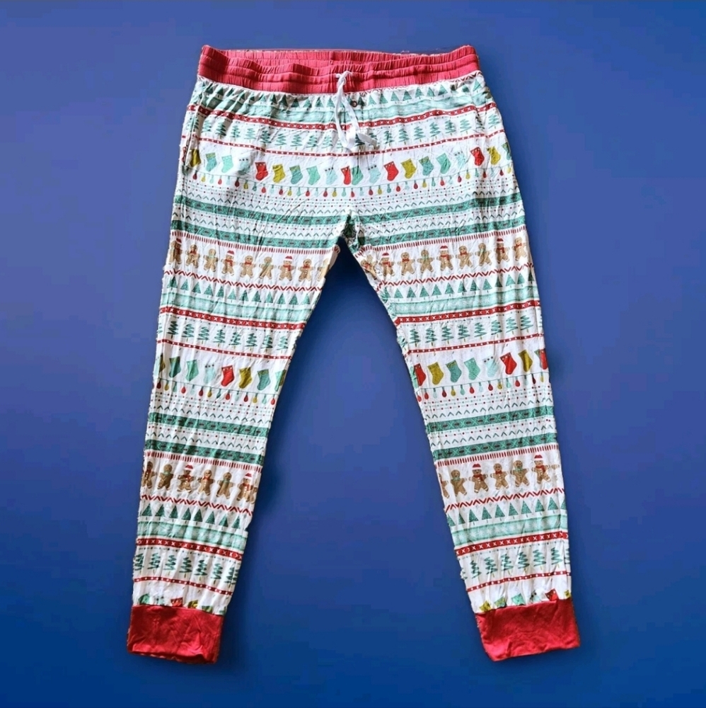 NWOT Little Sleepies Fairisle Christmas Pajama Pants Size XL